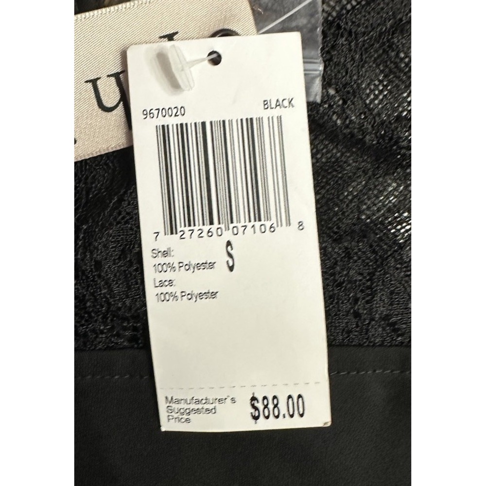 NWT Philosophy Womens Black Short Sleeve Lace Casual Dress Size Small - Picture 9 of 13